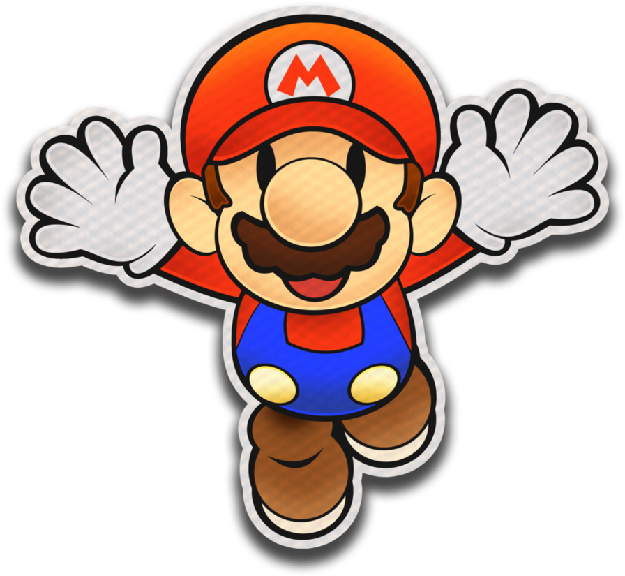Paper Mario- Color Splash Style By Fawfulthegreat64 - Paper Mario Color Splash Draw (1024x921)