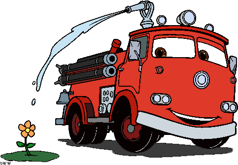 Mater Clip Art - Wóz Strażacki Clipart (494x346)