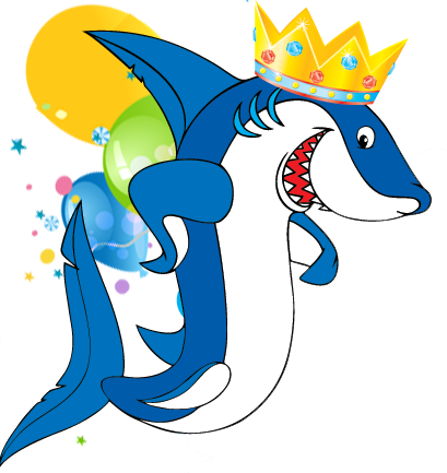 Dive In With The Sharks And Make A Splash At Our Shark - Great White Shark Cartoon (409x433)