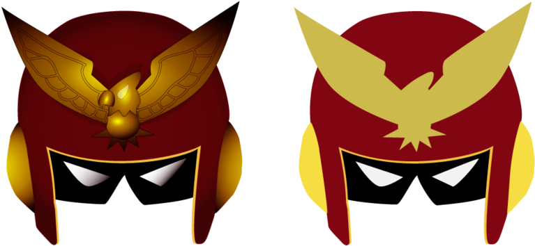 Captain Falcon Helmet By Senjuwarrior - Captain Falcon Helmet Png (800x397)