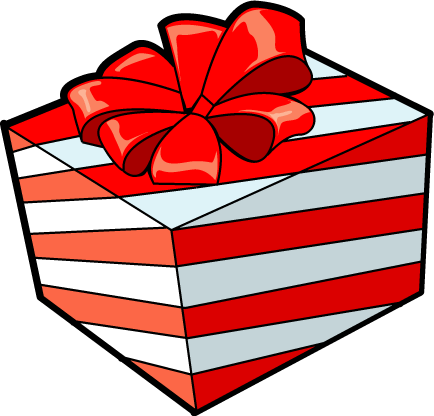 Download Christmas Clip Art ~ Free Happy Holidays, - Christmas Present Clipart Transparent Background (434x416)