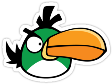 Don't Be An Angry Bird - Angry Birds Green Bird (375x360)