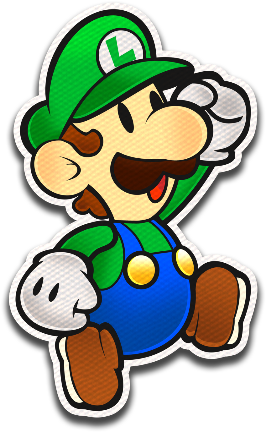 Fawfulthegreat64 Paper Luigi- Color Splash Style By - Paper Mario Color Splash Luigi (1024x1443)