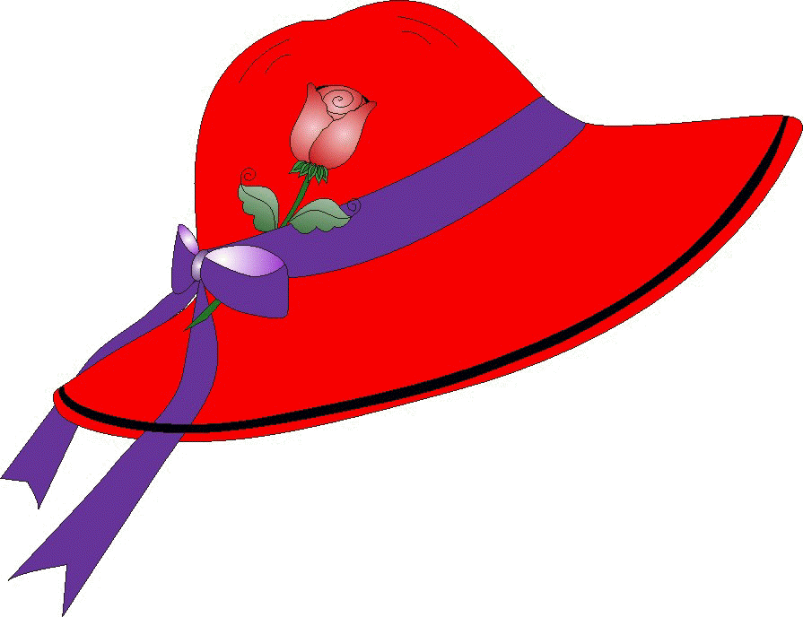 Cap Clipart Womens Hat - Red Hat Society Clip Art (895x688)