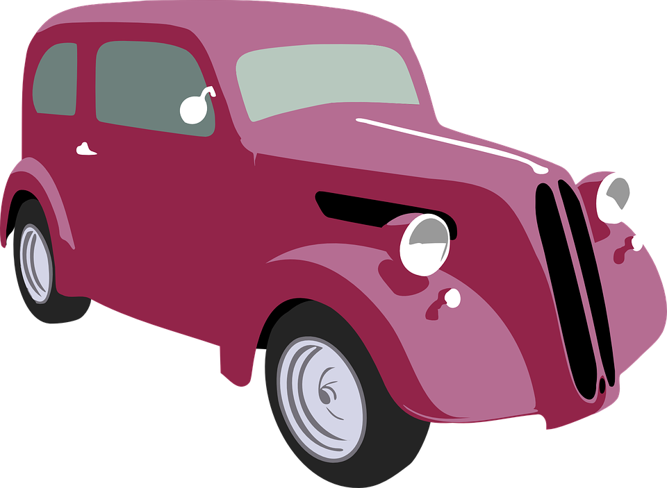Classic Car Clipart Nice Car - 1940s Car Clipart (960x703)