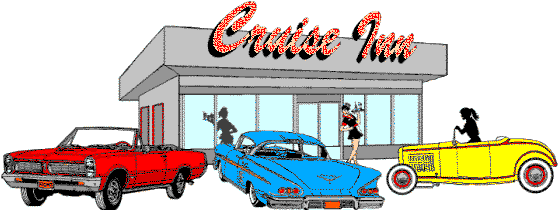 1950s Fifties Diner Clip Art - Drive In Restaurant Clipart (577x229)
