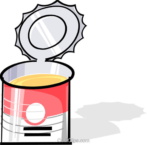 Can Of Soup Royalty Free Vector Clip Art Illustration - Soup Can Clip Art (480x475)