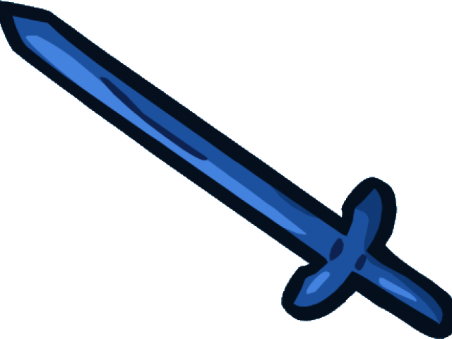Swords Clipart Plastic - Blue Sword Png (640x480)