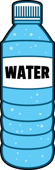 Water Bottle Clipart Three Water - Water Bottle Illustration (230x709)