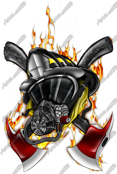 Kết Quả Hình Ảnh Cho Firefighter Skull - Firefighter Helmet And Mask (400x594)