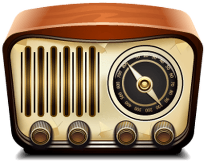 Radio Vintage Illustration - Radio Png (400x400)
