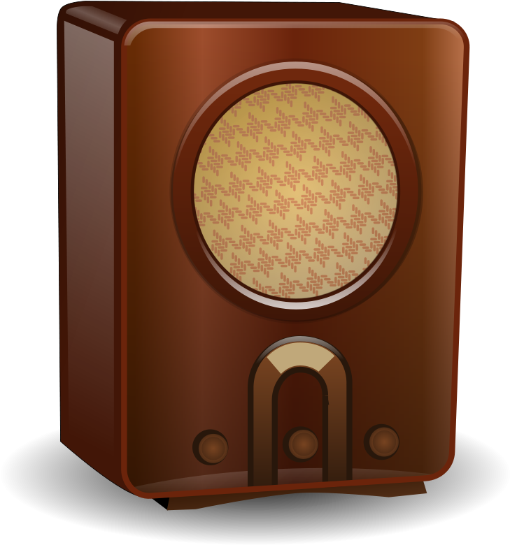 Vintage Radio Cliparts - Old Style Radio Clipart (752x800)
