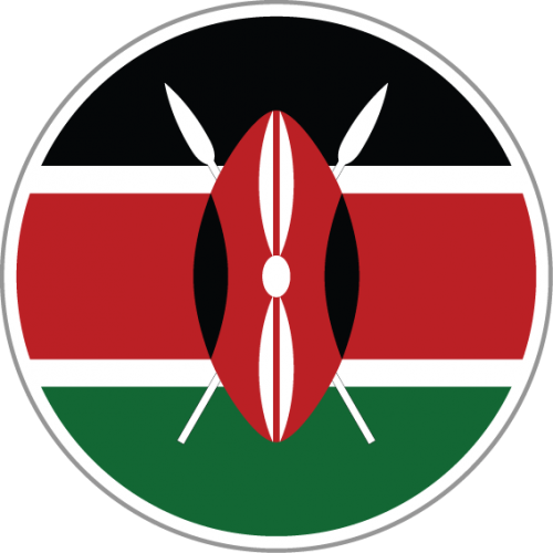 At A Glance - Kenya Flag Logo Png (500x500)