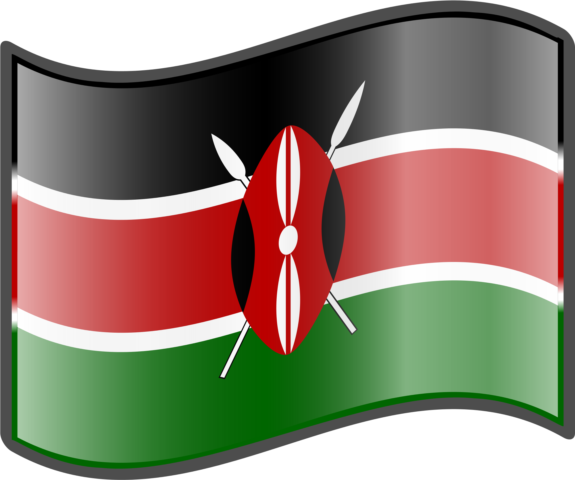 Open - Kenya Flags Borders (2000x2000)