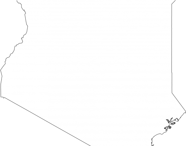 Kenya Clipart Outline - Silhouette (640x480)