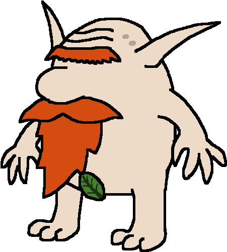 Elvish Dwarf, The Jungle Midget - Cartoon (553x572)