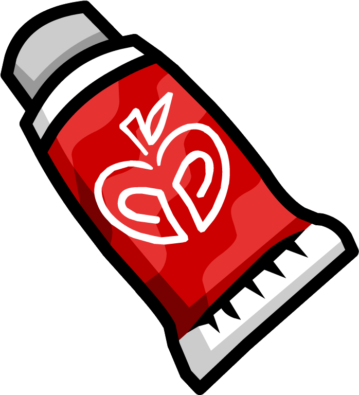 Apple Tiki Paint - Club Penguin Pink Face Paint (761x795)