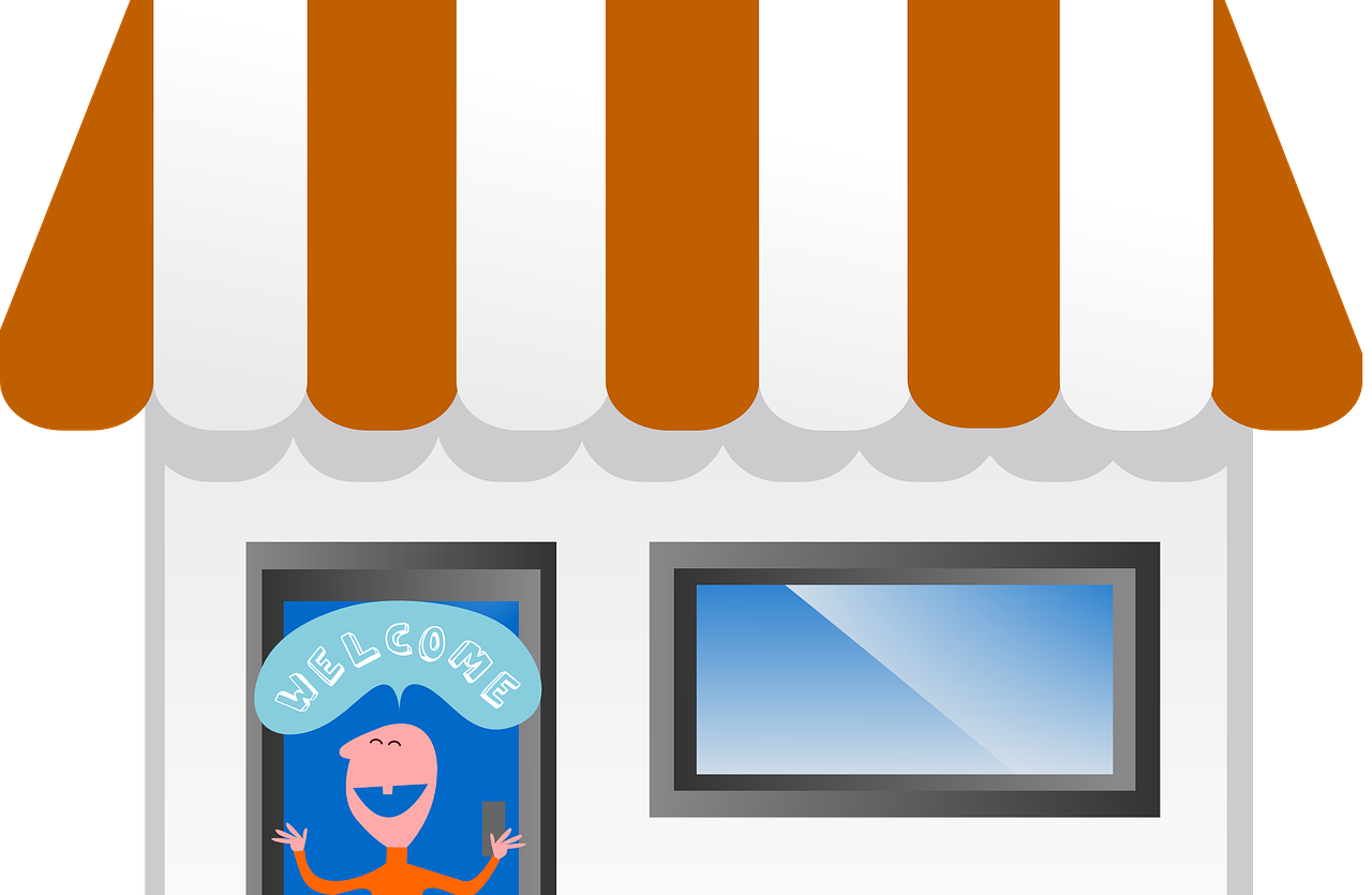 Welcome To Lithan Store - Cartoon Shop Front (1280x835)