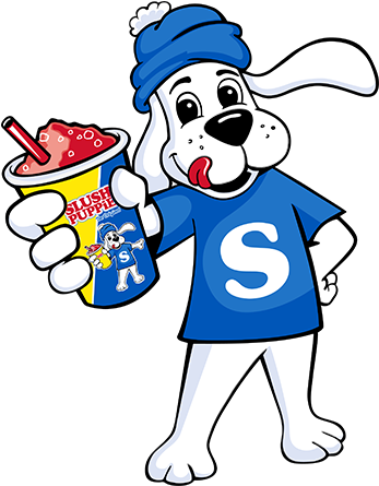 Slush Puppie, The Original Slush Drink - New Slush Puppie Logo (388x483)