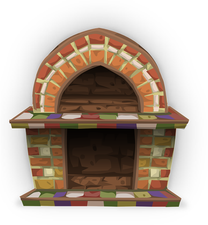 Free Fireplace Clip Art - Transparent Fireplace (700x769)