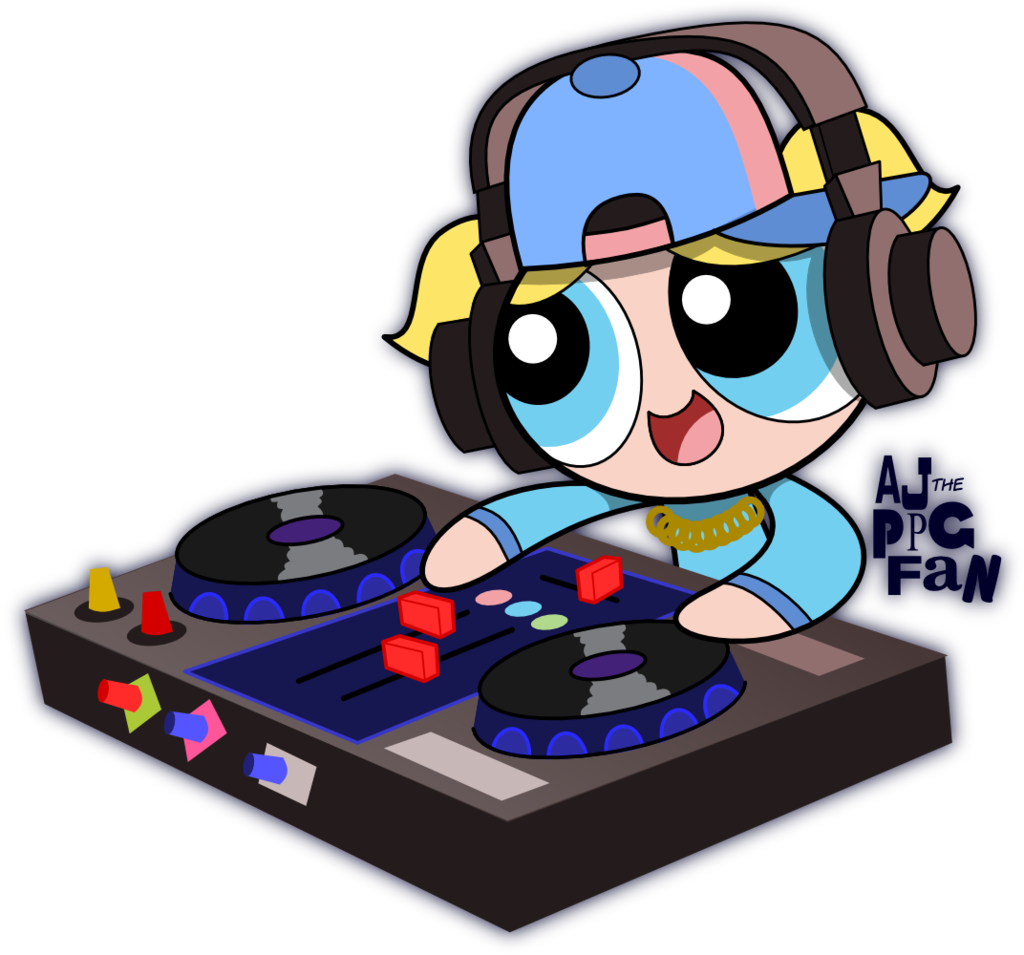 Dj Bubbles By Ajtheppgfan Dj Bubbles By Ajtheppgfan - Powerpuff Girls Bubbles Dj (1024x955)