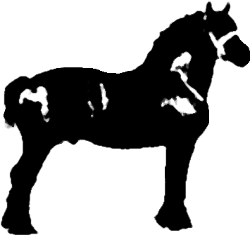 Draft Horse Clipart - Jack Russell Terrier Silhouette (416x354)