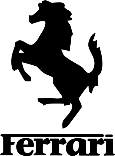 100 [ Ferrari Horse Outline ] - Logo De Ferrari Vectorizado (500x500)