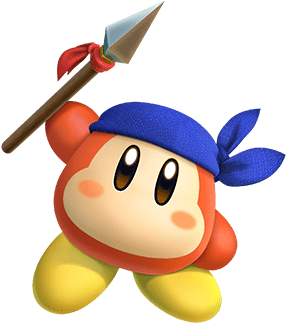 22 Kb Png - Kirby Star Allies Bandana Waddle Dee (590x445)