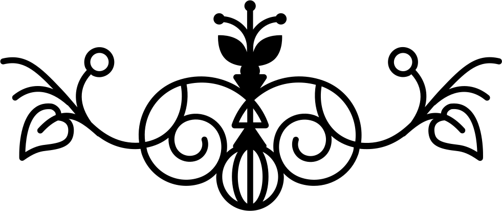 Floral Leaves And Vines With Bud Design Comments - Logo (981x412)