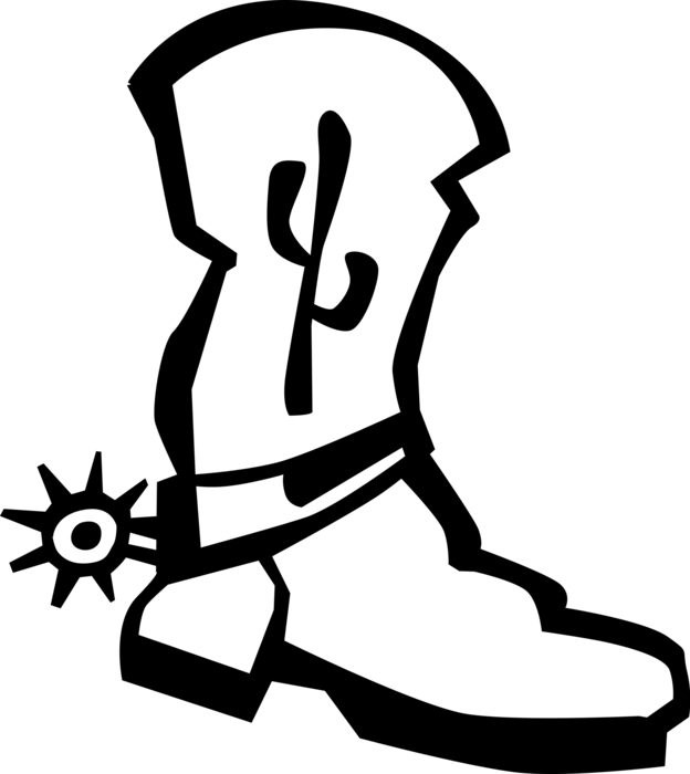 Vector Illustration Of Old West Western Style Leather - Vector Illustration Of Old West Western Style Leather (624x700)