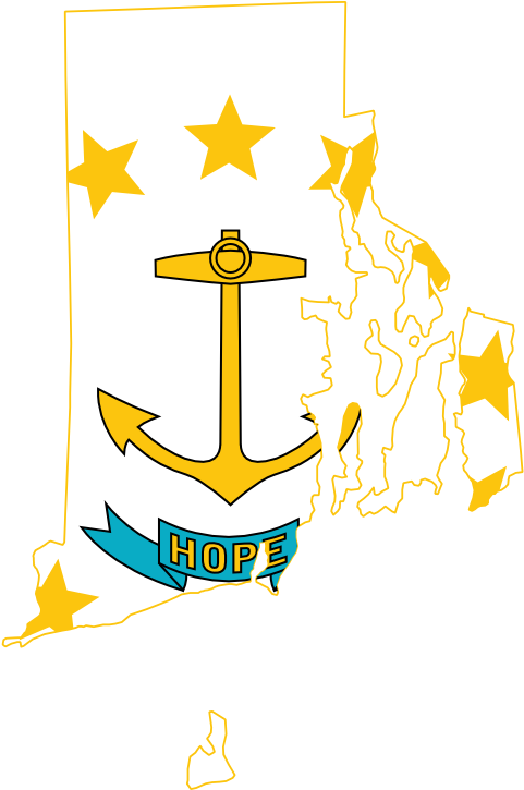 Rhode Island Flag Rhode Island Flag Map Rhode Island - Kindred Sol Collective 'vintage State Map' Graphic (1331x1695)