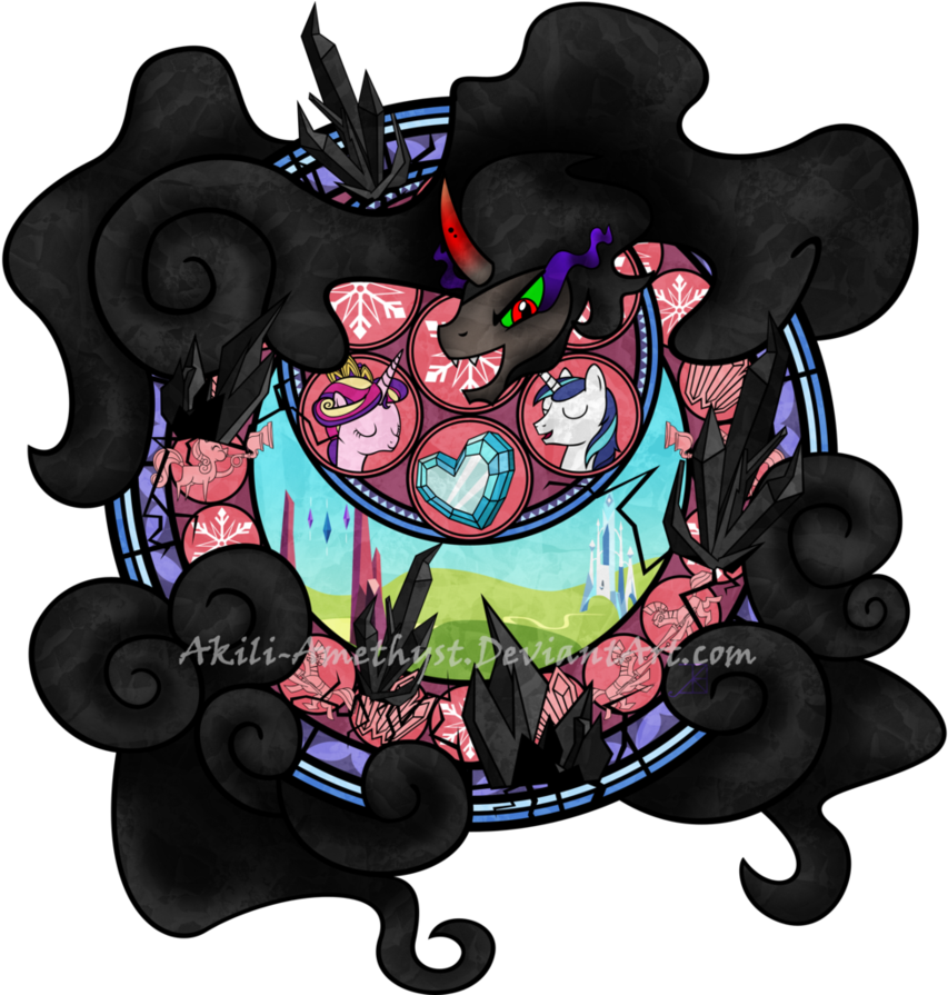 King Sombra By Akili-amethyst - Mlp Crystal Pony And Sombra (894x894)