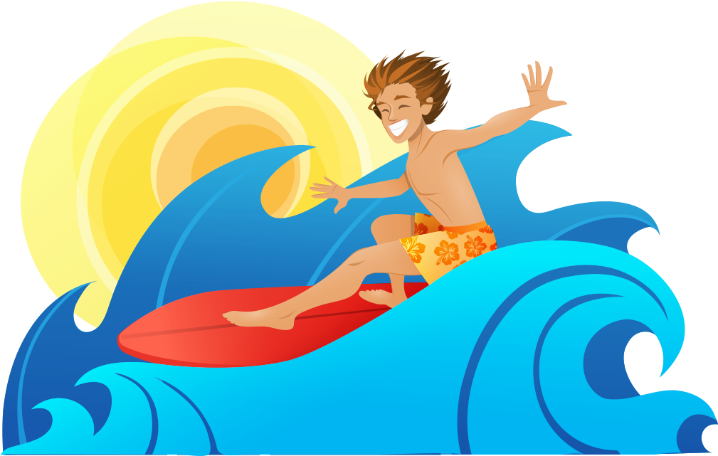 Silver Surfer Surfing Cartoon Wind Wave - Cartoon Characters Surfing (1130x851)