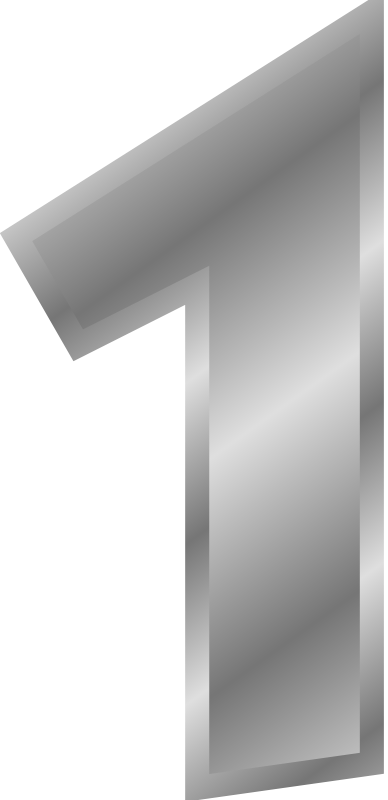 Border, Wood, Stained Glass, - Silver Number 1 Transparent (388x800)