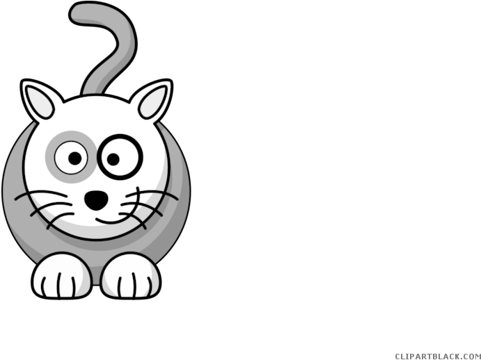 Cool Cat Animal Free Black White Clipart Images Clipartblack - Crazy Cat Lady In Training Magnet (700x525)