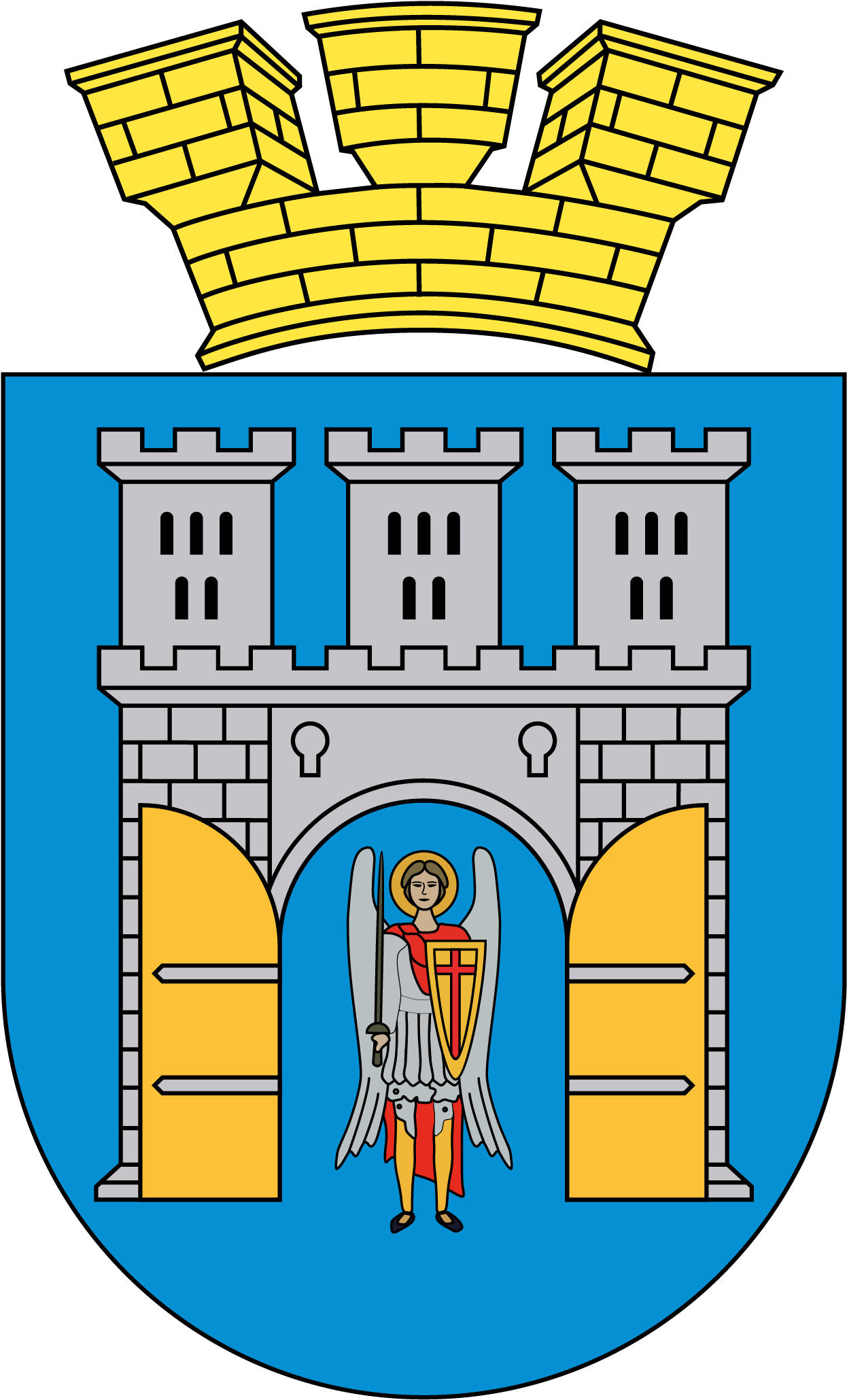 Ivano-frankivsk - Івано Франківська Область Герб І Прапор (2083x2083)