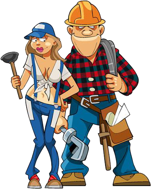 Hand Tool Laborer - Dibujos Animados De Trabajadores (600x696)