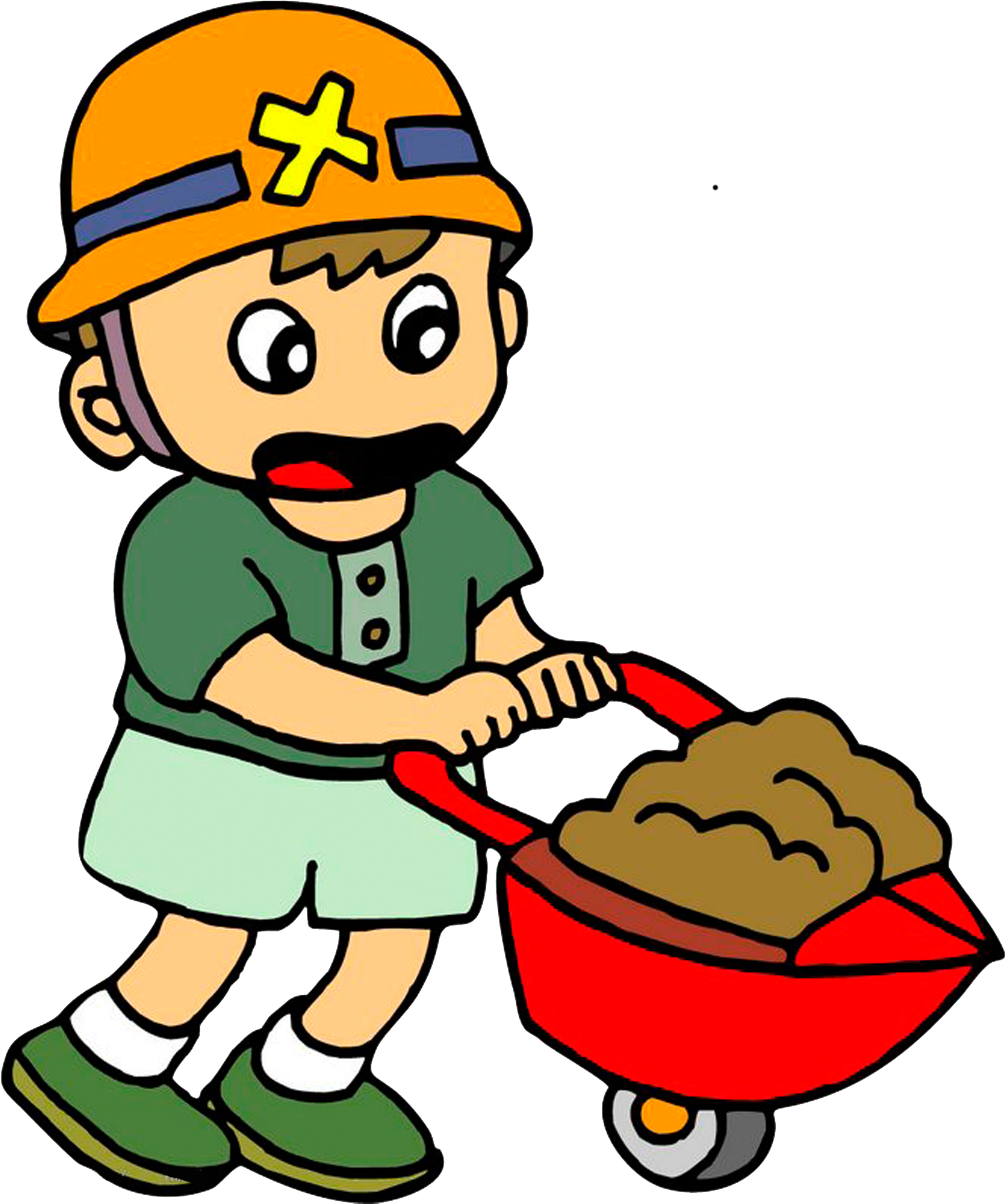 Laborer Cartoon Arbeit - 各 种 职业 图片 (5000x5000)