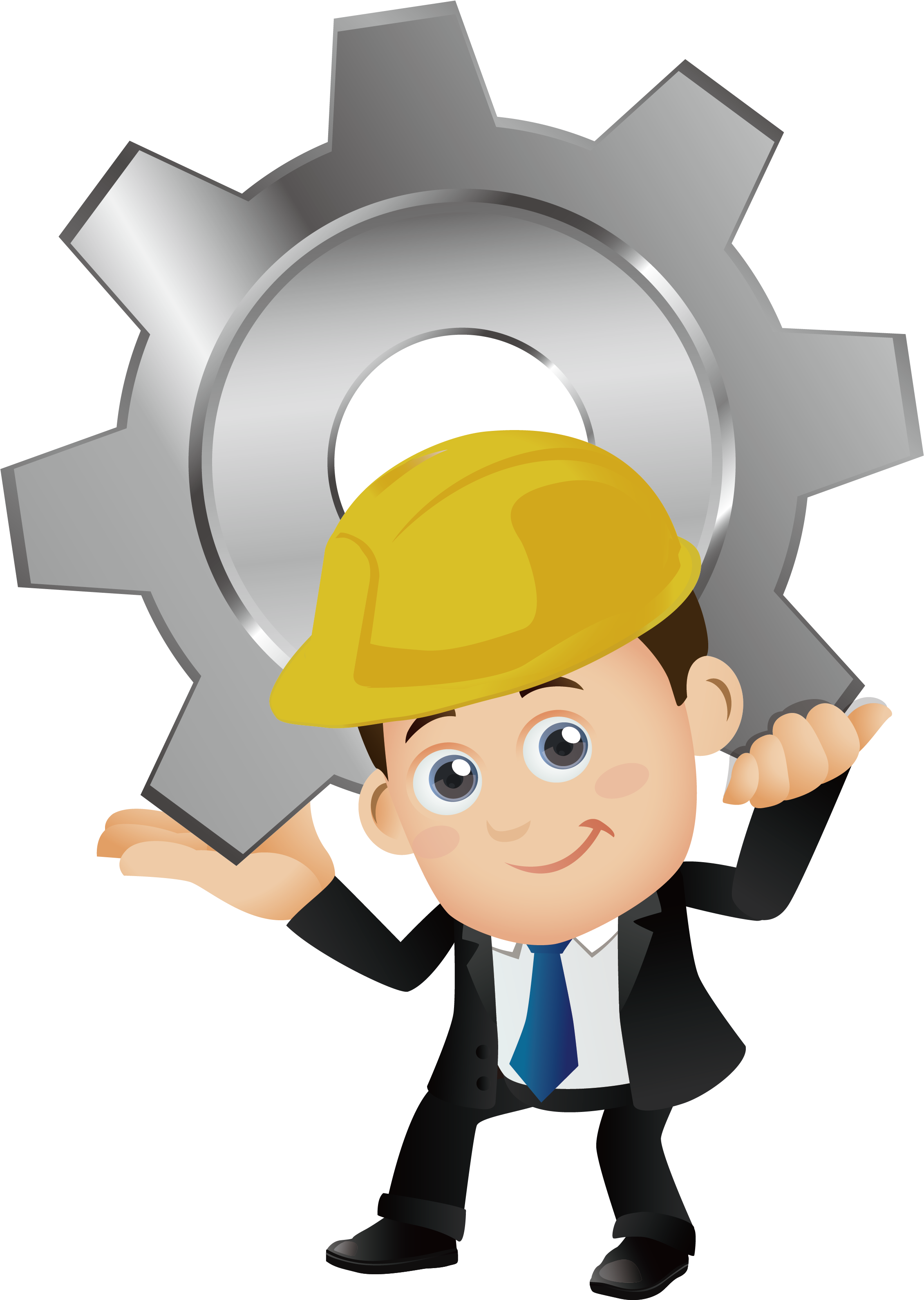 Architectural Engineering Cartoon Laborer - Vector Hình Công Nhân (2480x3508)