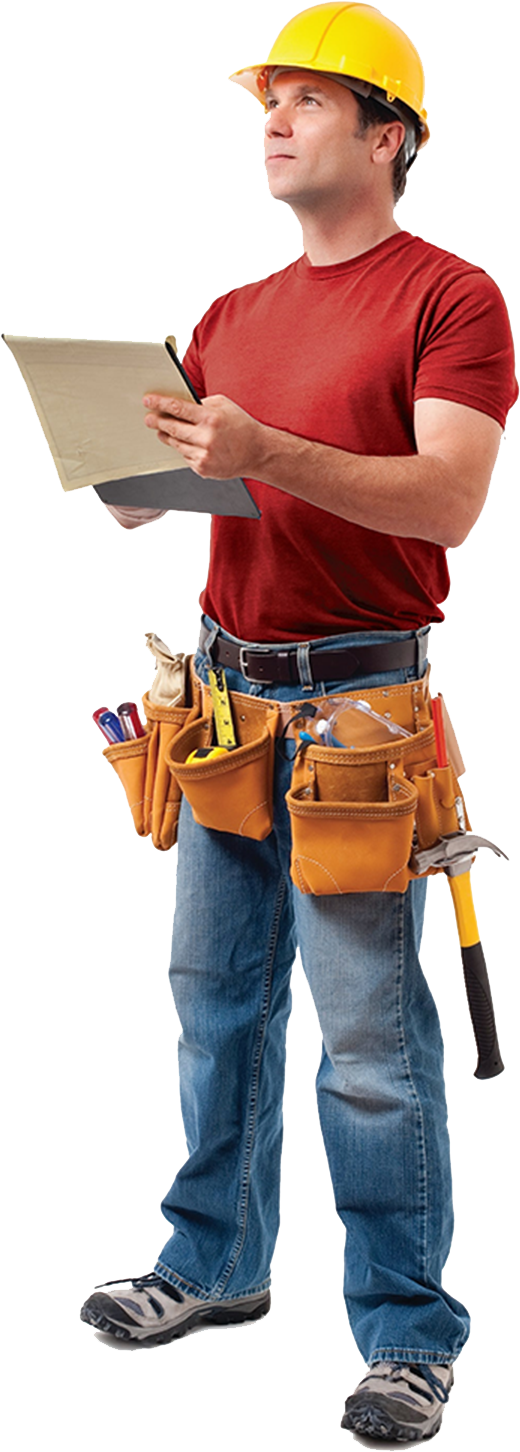 Construction Worker Laborer Advertising Stock Photography - Carpenter White Background (576x1500)