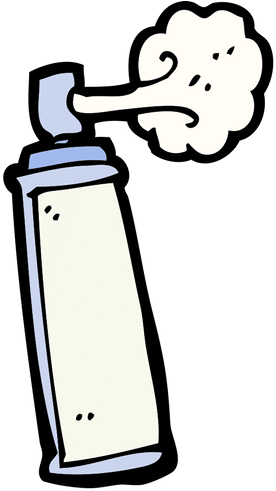 Hair Spray - 0shares - Spraydose Clipart (500x500)