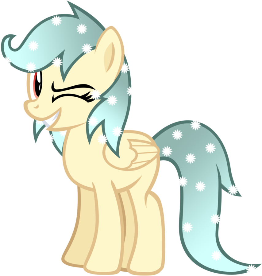 Snow Slide By Jaegerpony - Cartoon (876x913)