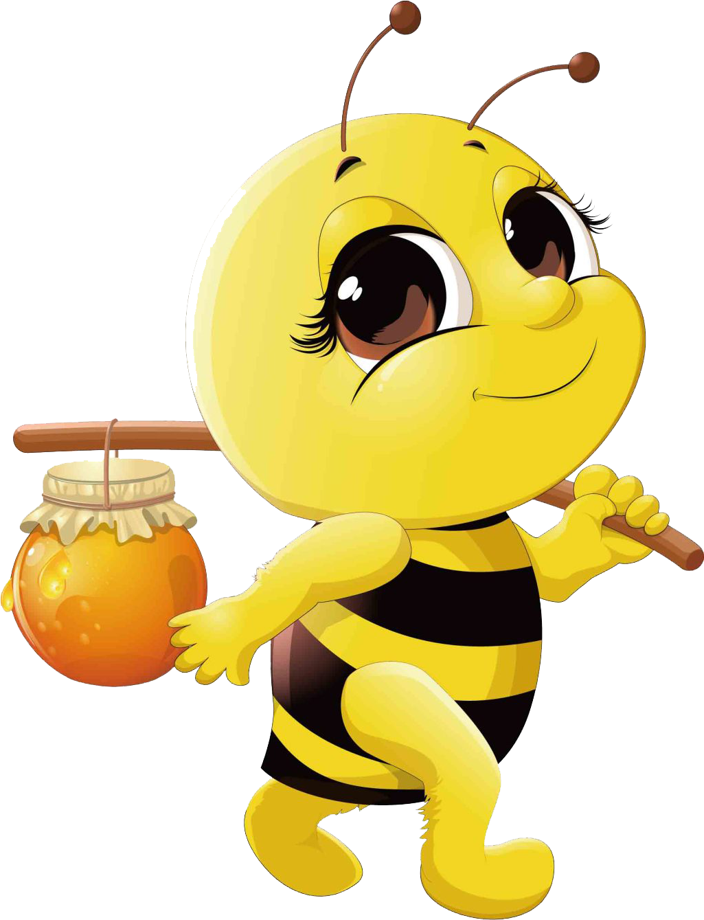 Honey Bee Cartoon Clip Art - My Life As A Honey Bee (1024x1361)