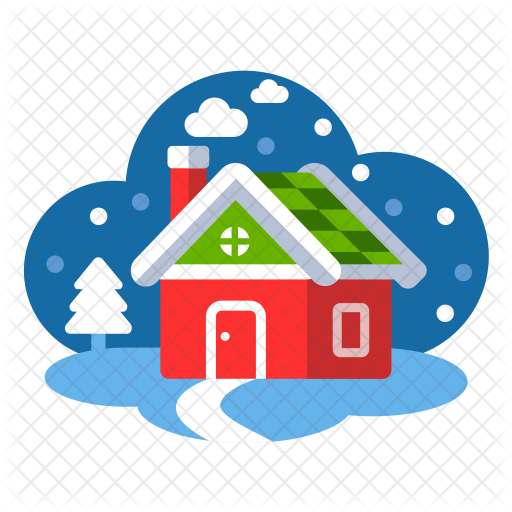 Winter House Icon - Storm (512x512)
