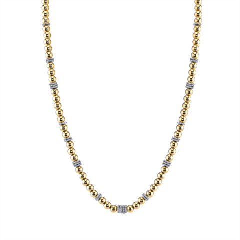 Diamond And Sphere Tribal Necklace - Chain Necklace (480x480)