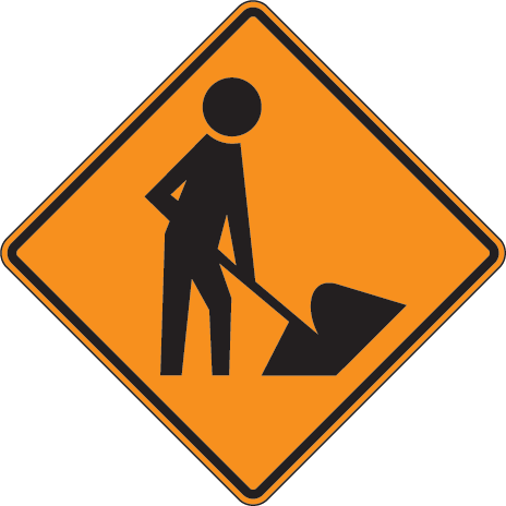 Men At Work Sign Mutcd W21-1 - Men At Work Sign (464x464)