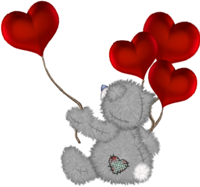 Valentine Teddy Bear - Gif Animadas De Amor (400x400)