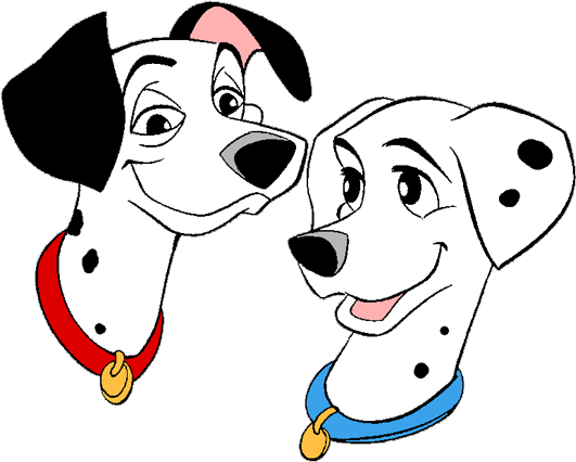 Dalmatian Clipart Perdita - Perdita 101 Dalmatians Pongo (550x437)