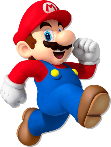 36kib, 390x517, Super Mario From The Super Mario Series - Super Mario Party Tattoos (390x517)