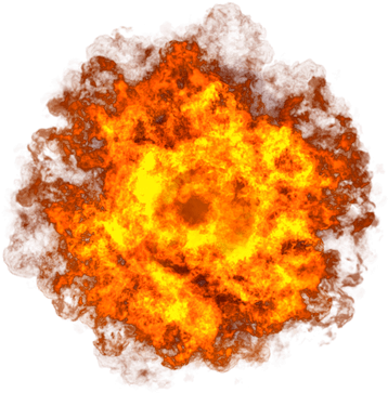 Fire Explosion Clipart - Explosion Clipart Png (400x400)